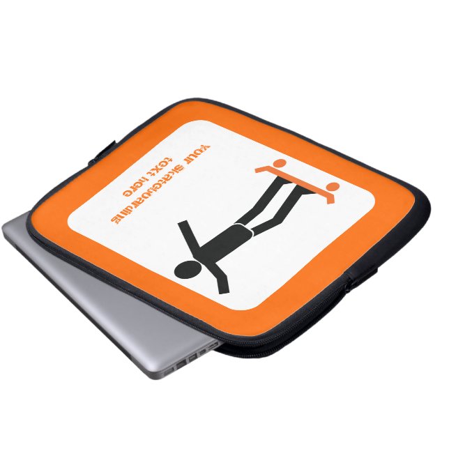 スケートボードのスケートボーカスタムダー ラップトップスリーブ (正面下部)