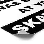 スケートボードのポスターを見おもしろいる ポスター (角)