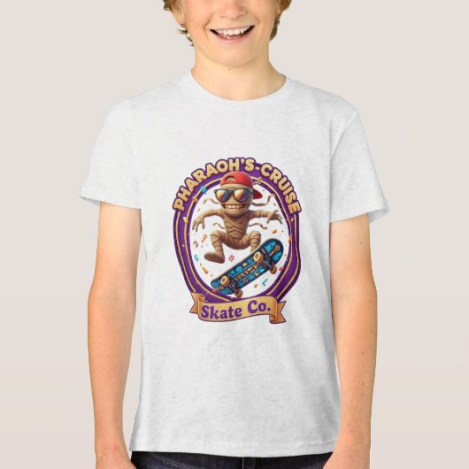 スケートボードのミイラ トライブレンドＴシャツ (正面)