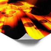 スケートボードの光爆発 ポスター (角)