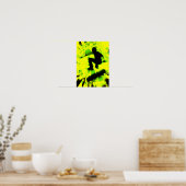 スケートボードの光爆発 ポスター (キッチン)