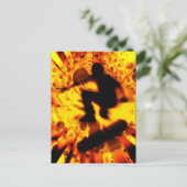 スケートボードの光爆発 ポストカード (スタンド正面)