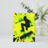 スケートボードの光爆発 ポストカード (スタンド正面)