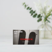 スケートボードの名刺(個人化して下さい) 名刺 (スタンド正面)