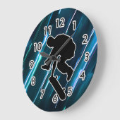 スケートボードの壁の時計 ラージ壁時計 (傾斜)