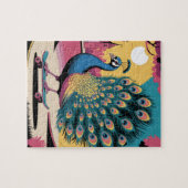 スケートボードの孔雀 ジグソーパズル (横)