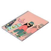 スケートボードの少女 ノートブック (左側)