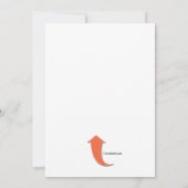 スケートボードの少女 招待状 (裏面)