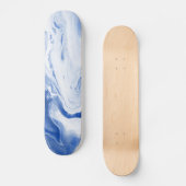 スケートボードの漠然としたブルーアクアレル スケートボード (正面)