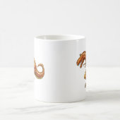 スケートボードの漫画の恐竜のマグのTレックス コーヒーマグカップ (中央)