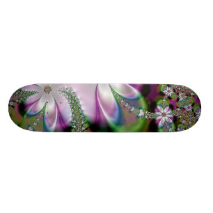 スケートボードの花柄の庭 スケートボード