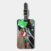 スケートボードの車輪 ラゲッジタグ (正面縦)