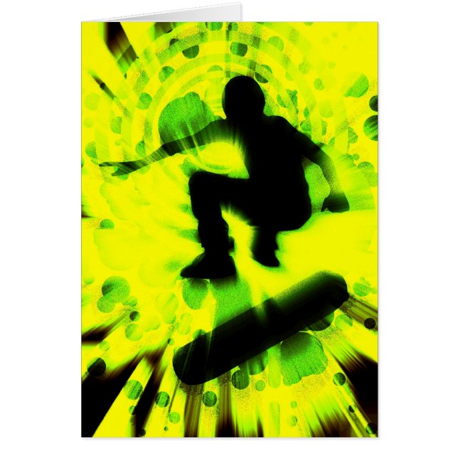 スケートボードの軽い爆発 (正面)