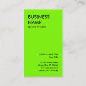 スケートボードの軽い爆発 名刺 (裏面)