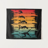 スケートボードの進化 スケーター タペストリー (正面(横))