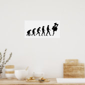 スケートボードの進化 ポスター (キッチン)
