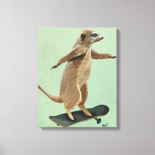スケートボードのMeerkat キャンバスプリント