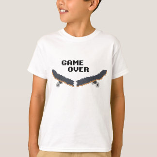 スケートボードのTシャツ上のゲーム Tシャツ