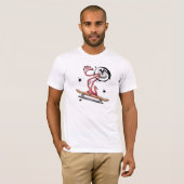 スケートボードのVanbirdの点 Tシャツ (正面フル)