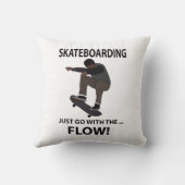 スケートボードはフロースケートボーダーと一緒に行く クッション (裏面)