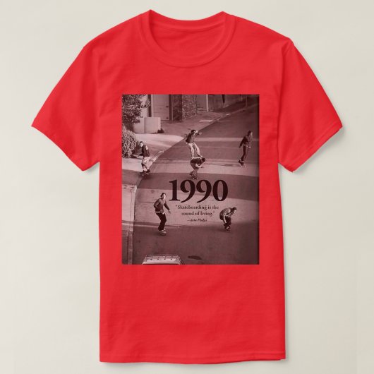 スケートボードは生きているサウンド1990グラフィック Tシャツ (デザイン正面)