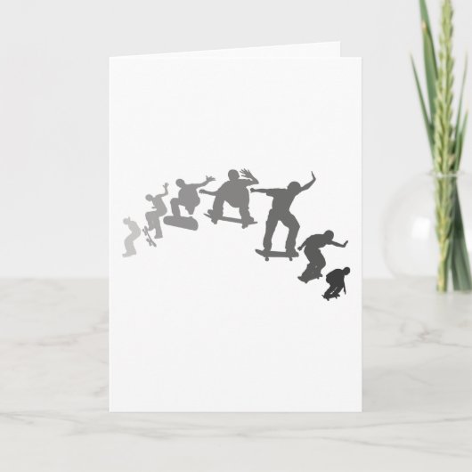 スケートボードをすること カード (正面)