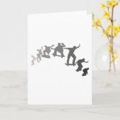 スケートボードをすること カード (黄色い花)