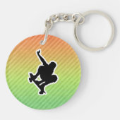 スケートボードをすること キーホルダー (裏面)