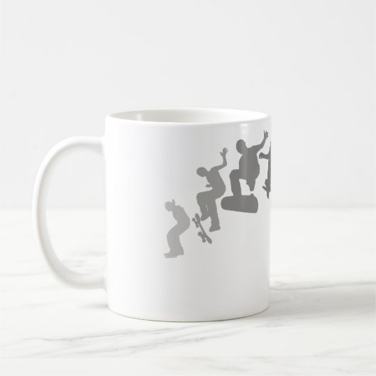 スケートボードをすること コーヒーマグカップ (左)