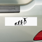 スケートボードをすること バンパーステッカー (車上)