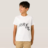 スケートボードをすること Tシャツ (正面フル)