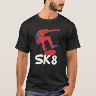 スケートボードをするスケートボードSk8のスケート選手のギフト Tシャツ