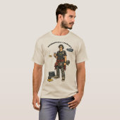 スケートボードをするソフトウェアエンジニア URM Tシャツ (正面フル)