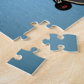 スケートボードをするフレンチ・ブルドッグ犬のパズル ジグソーパズル (側面)