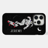 スケートボードをする宇宙飛行士 iPhoneケース (裏面横)