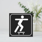 スケートボードをする記号の招待状 招待状 (スタンド正面)