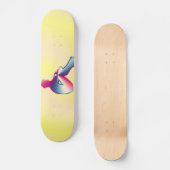 スケートボードをポーズする男 スケートボード (正面)