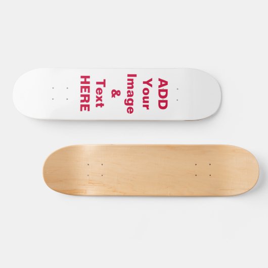 スケートボードを加えますイメージ及び文字の指示をカスタマイズ スケートボード (横)