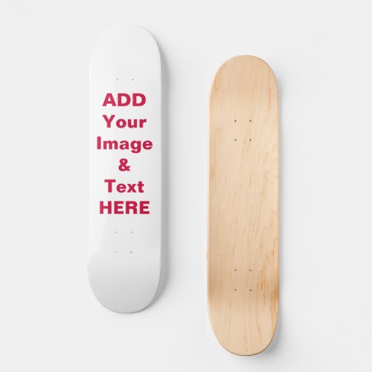 スケートボードを加えますイメージ及び文字の指示をカスタマイズ スケートボード (正面)