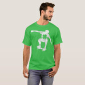 スケートボードアイリッシュSt patricks dayシャムロック Tシャツ (正面フル)