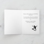 スケートボードアクスルストールハッピーバースデーボーイカード カード (内部)