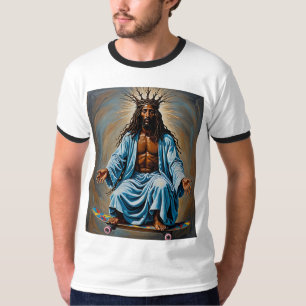 スケートボードイエズス王冠キングストリートウェアティー Tシャツ