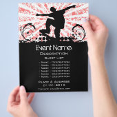 スケートボードイベントプロモーション チラシ (手)