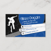 スケートボードインストラクター |アクティブなスポーツ 名刺 (正面)