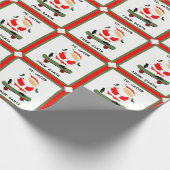 スケートボードクリスマスホリデーギフト ラッピングペーパー (角)