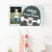 スケートボードクールワンダード誕生日写真 横断幕 (インサイチュ)