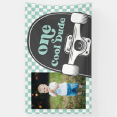 スケートボードクールワンダード誕生日写真 横断幕 (縦)