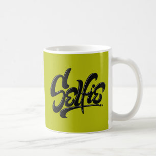 スケートボードグラフィティセルフィー通りアートレタリング コーヒーマグカップ