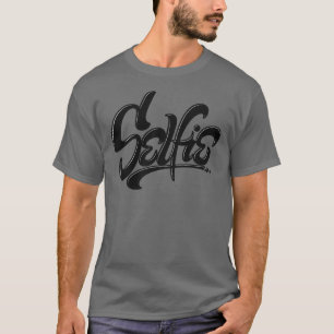 スケートボードグラフィティセルフィー通りアートレタリング Tシャツ