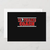 スケートボードコーチスケートボードスケートボードスケーター インビテーションポストカード (正面/裏面)